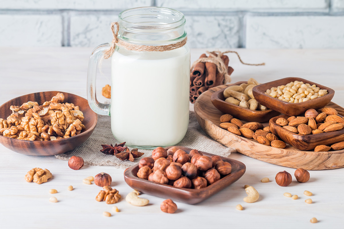 Leche vegetal de frutos secos